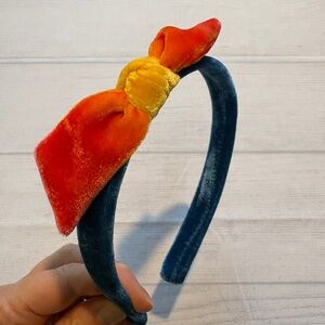 Vibrant Velvet Bow Kids Headband